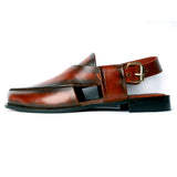 Sandal - 101 Men's Maroonish Black Leather