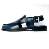 Sandal - 103 Men's Bluish BLack Leather