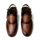 Sandal - 106 Men's Brownish Black Leather