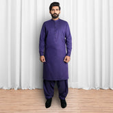 Purple Kameez Shalwar - 1616