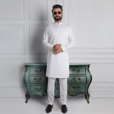 White Kurta Pajama - 1643