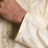 Cream Kurta Pajama - 1651