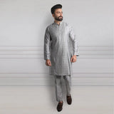 Grey Kurta Pajama - 1652