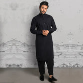 Grey Kameez Shalwar - 1665