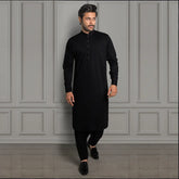 Black Kameez Shalwar - 1666