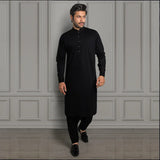 Black Kameez Shalwar - 1666