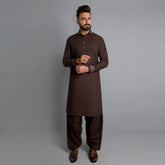 Brown Kameez Shalwar - SK-1687