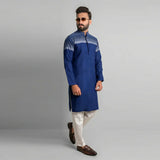 Blue Kurta Pajama - 1705
