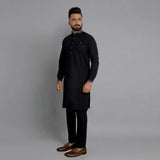 Black Kurta Pajama - 1735