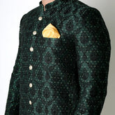 Premium Embroidered Prince Coat - PR-173 - Green