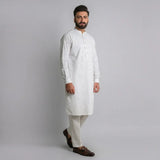 White Kurta Pajama - 1745