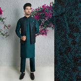 Waist Coat Emerald Green - 424