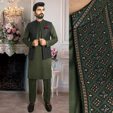 Waist Coat Green - 427