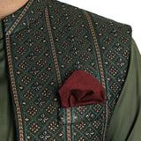 Waist Coat Green - 427