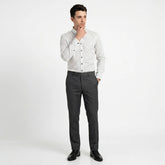 Egyptian Cotton White & Black Color Shirt - SH-628