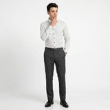 Egyptian Cotton White & Black Color Shirt - SH-628
