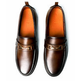 Abada Men's Brown Leather Loafer