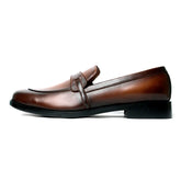 Altin Men's Brown Leather Loafer