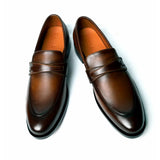 Altin Men's Brown Leather Loafer