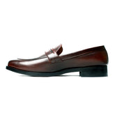 Altin Men's Tan Brown Leather Loafer