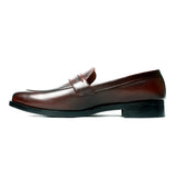 Altin Men's Tan Brown Leather Loafer