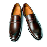 Altin Men's Tan Brown Leather Loafer
