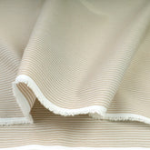 Unstitch Brown Parallel Lining Shirt Fabric