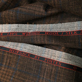 Suiting Fabric-Hopsack (Brown)