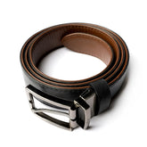 Men’s Genuine Leather Belt – Pin Buckle (Black)