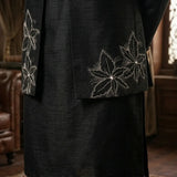 Premium Embroidered Prince Coat - PR-186 - Black