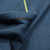 Suiting Fabric-Ss-5 (Small Blue Check)