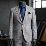 Fintes Italian Wool-Silk-Linen Hopsack Jacket - SU 06