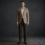 Fintes Italian Wool-Silk-Linen Hopsack Blazer - 02
