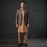 Fintes Italian Wool-Silk-Linen Hopsack Blazer - 05