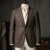 Fintes Italian Wool-Silk-Linen Hopsack Blazer - 05