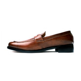 Penny Berry Men's Brown Leather Shoes