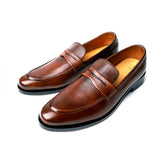 Penny Berry Men's Brown Leather Shoes