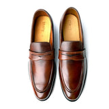 Penny Berry Men's Brown Leather Shoes