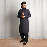 Grey Kameez Shalwar - 1667