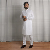 White Kurta Pajama - 1713