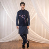 Waist Coat Navy - 1003