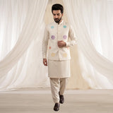 Waist Coat White - 1005