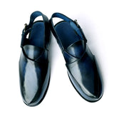 Sandal - 103 Men's Bluish BLack Leather