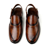 Sandal - 105 Men's Brownish Black Leather