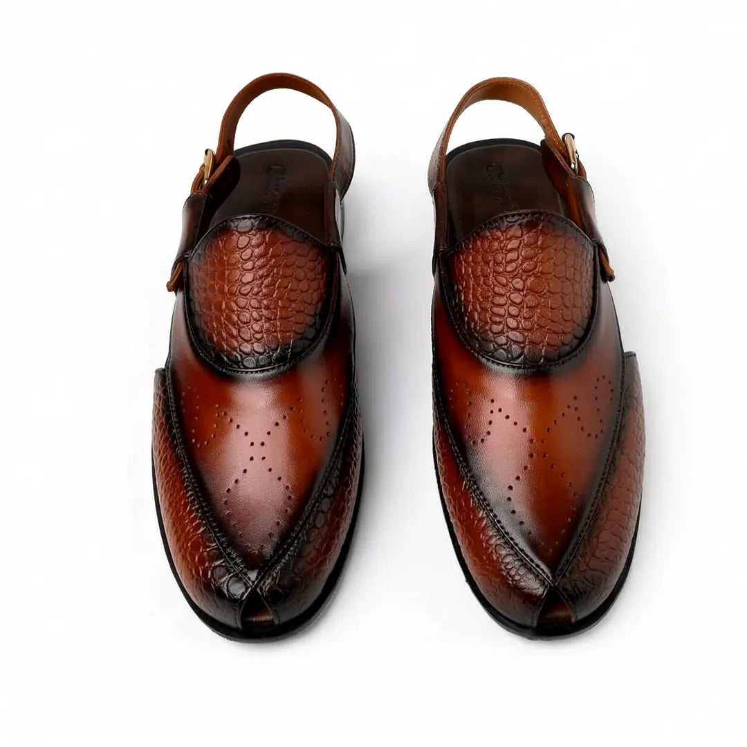 Sandal - 107 Men's Tan Brown Leather