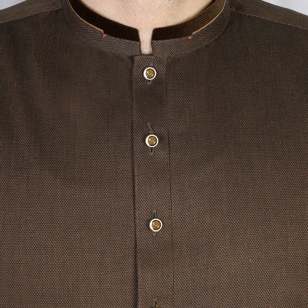 Brown Kameez Shalwar - 1388