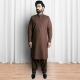 Brown Kameez Shalwar - 1555