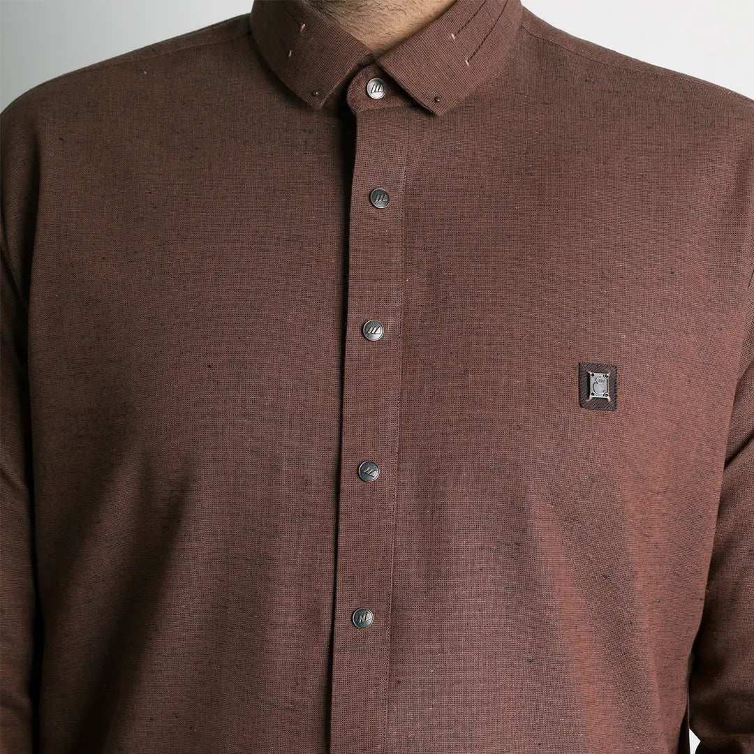 Brown Kameez Shalwar - 1555