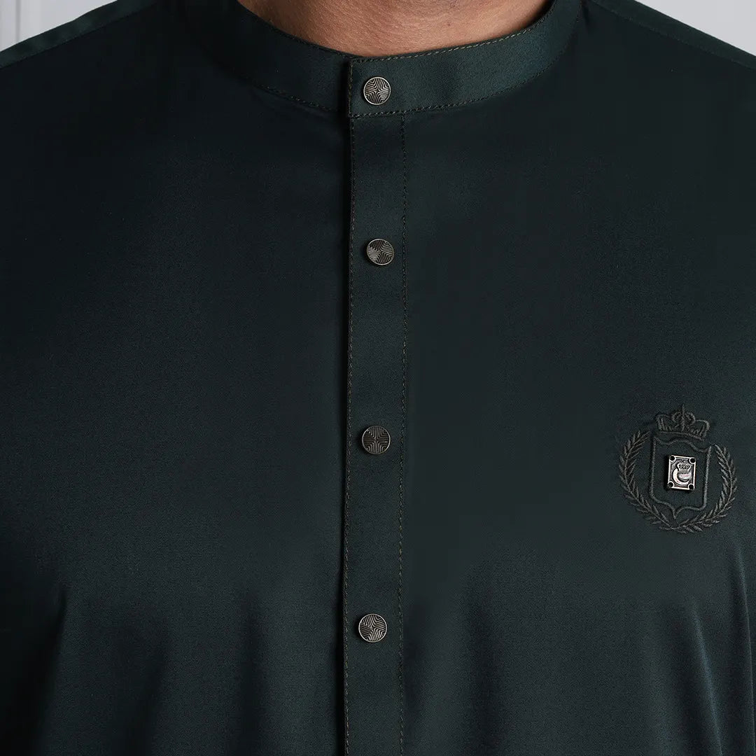 Green Kurta Pajama - 1636