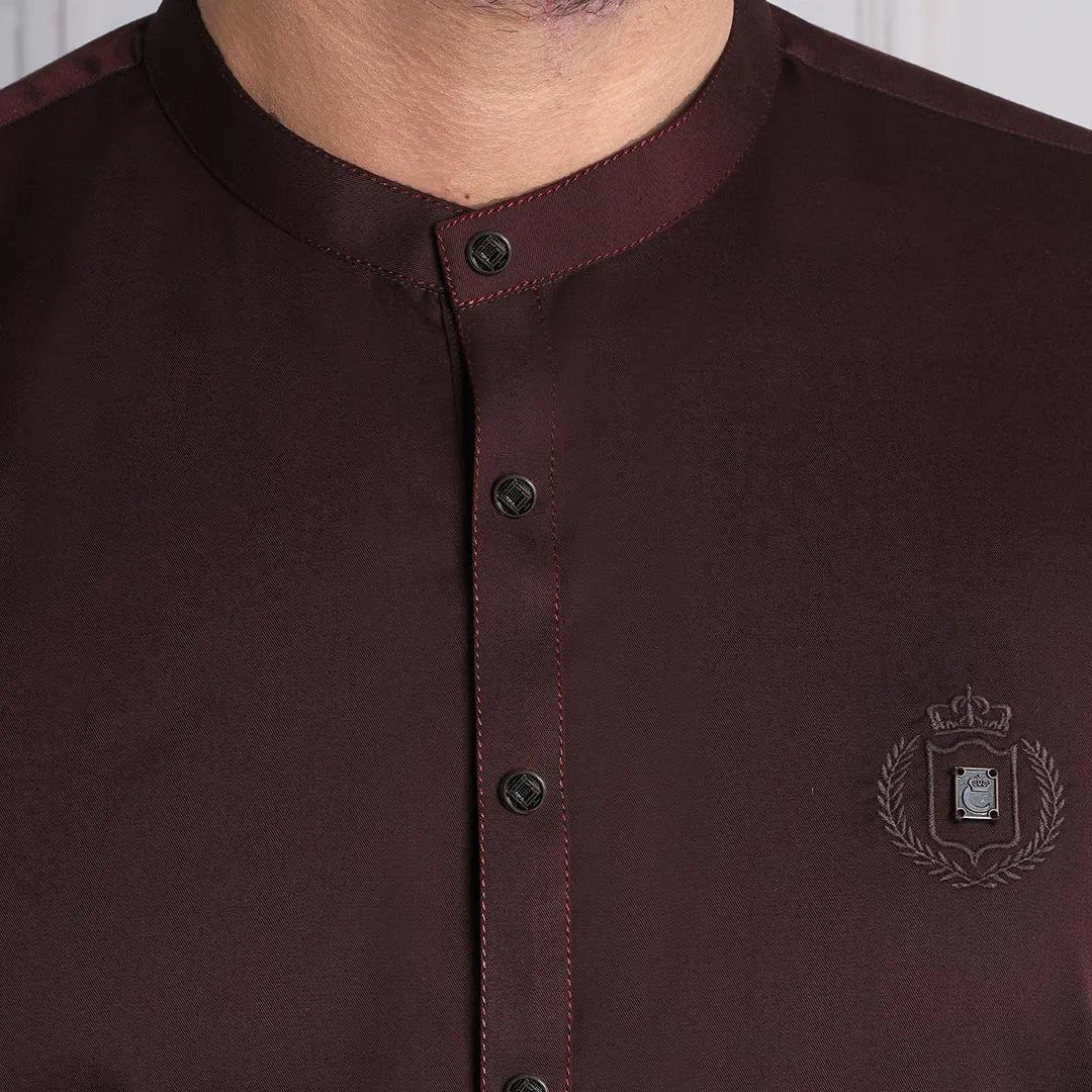 Maroon Kurta Pajama - 1641